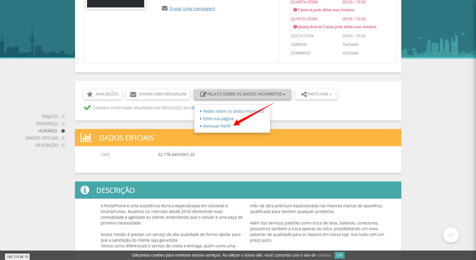 Remover Perfil